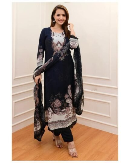 Black Salwar kameez and dupatta